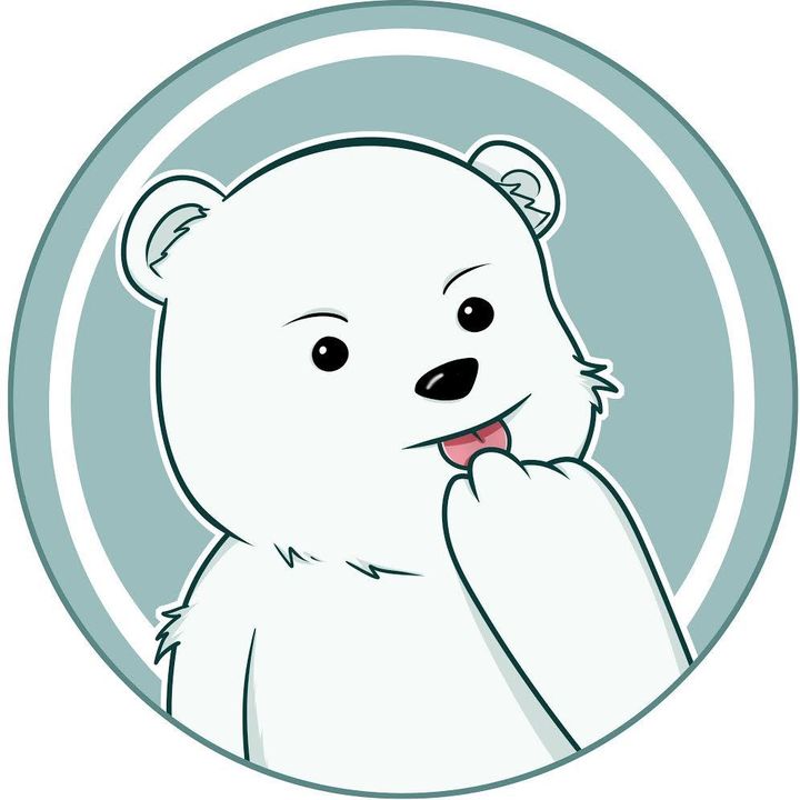 Hungry Polar Bear Eats